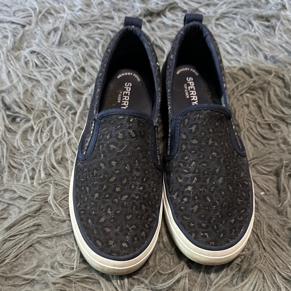 Sperry Women's Navy Patterned Loafers